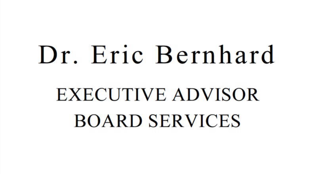  Executive Advisor / Board Services