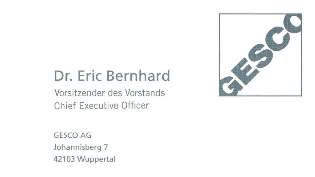 'Vorstandsvorsitzender / CEO'